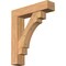 Ekena Millwork Merced Block Smooth Bracket w/ Offset Brace, Western Red Cedar, 7 1/2"W x 32"D x 38"H BKT0806X32X38MRC05SWR - alternate 1